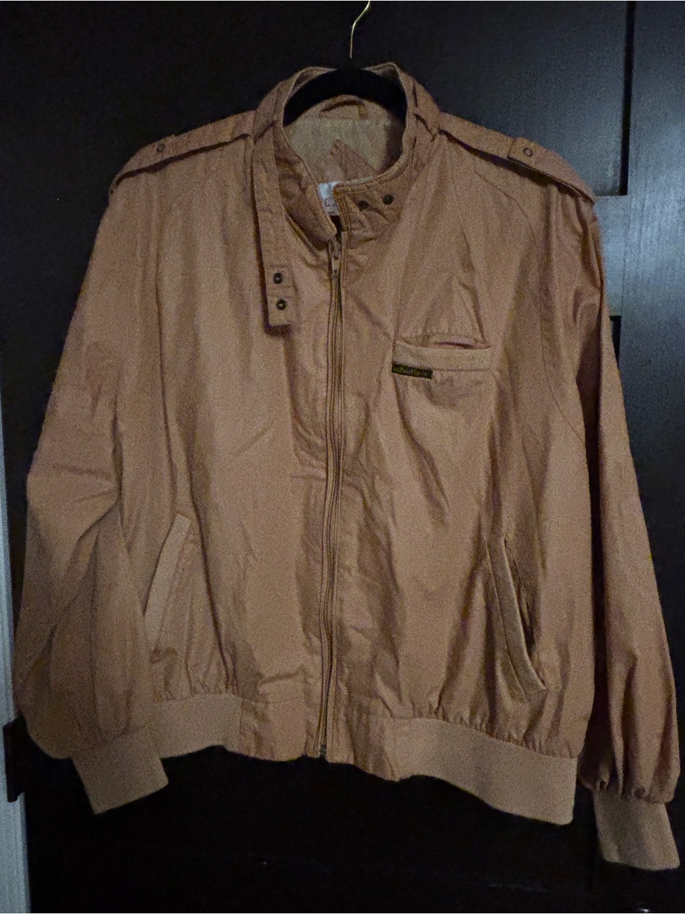 VINTAGE Collections Tan Bomber Jacket, Small